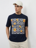 Printed Design Round Neck T Shirt
