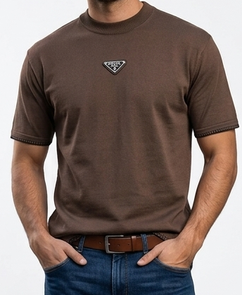 Oversized Prada Premium T Shirt Round Neck