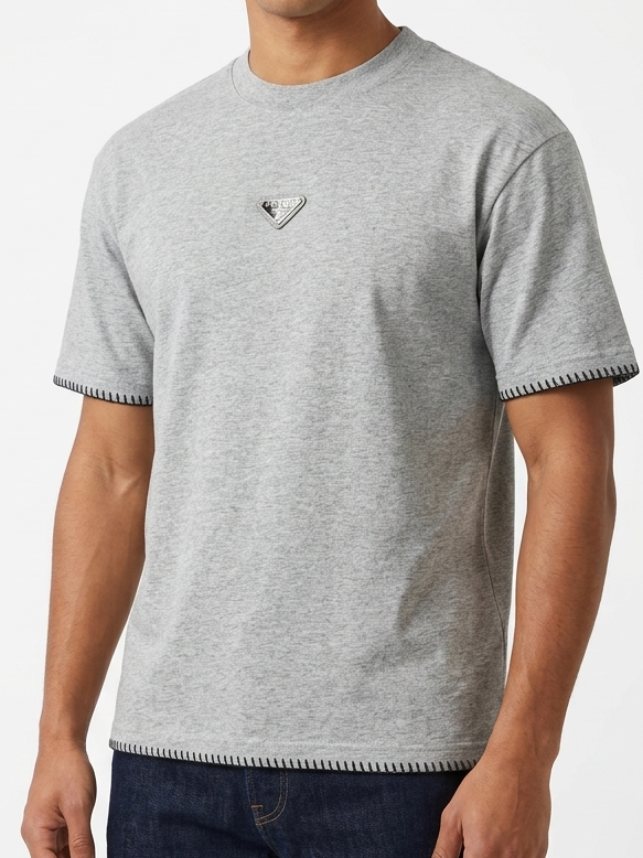 Oversized Prada Premium T Shirt Round Neck